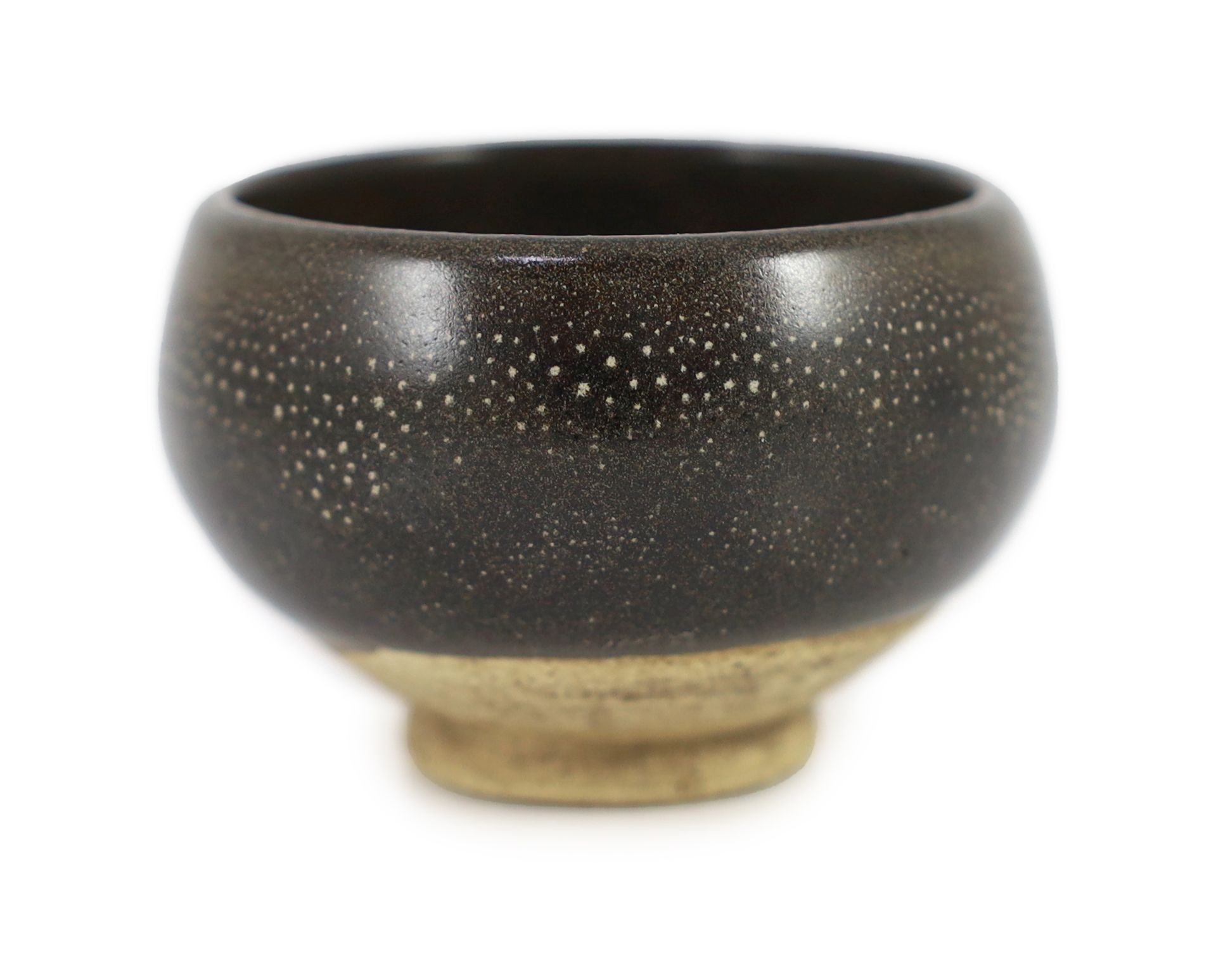 A Chinese oil spot glazed bubble cup, 7cm diameter